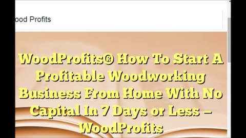 Make Money Selling Wood Projects