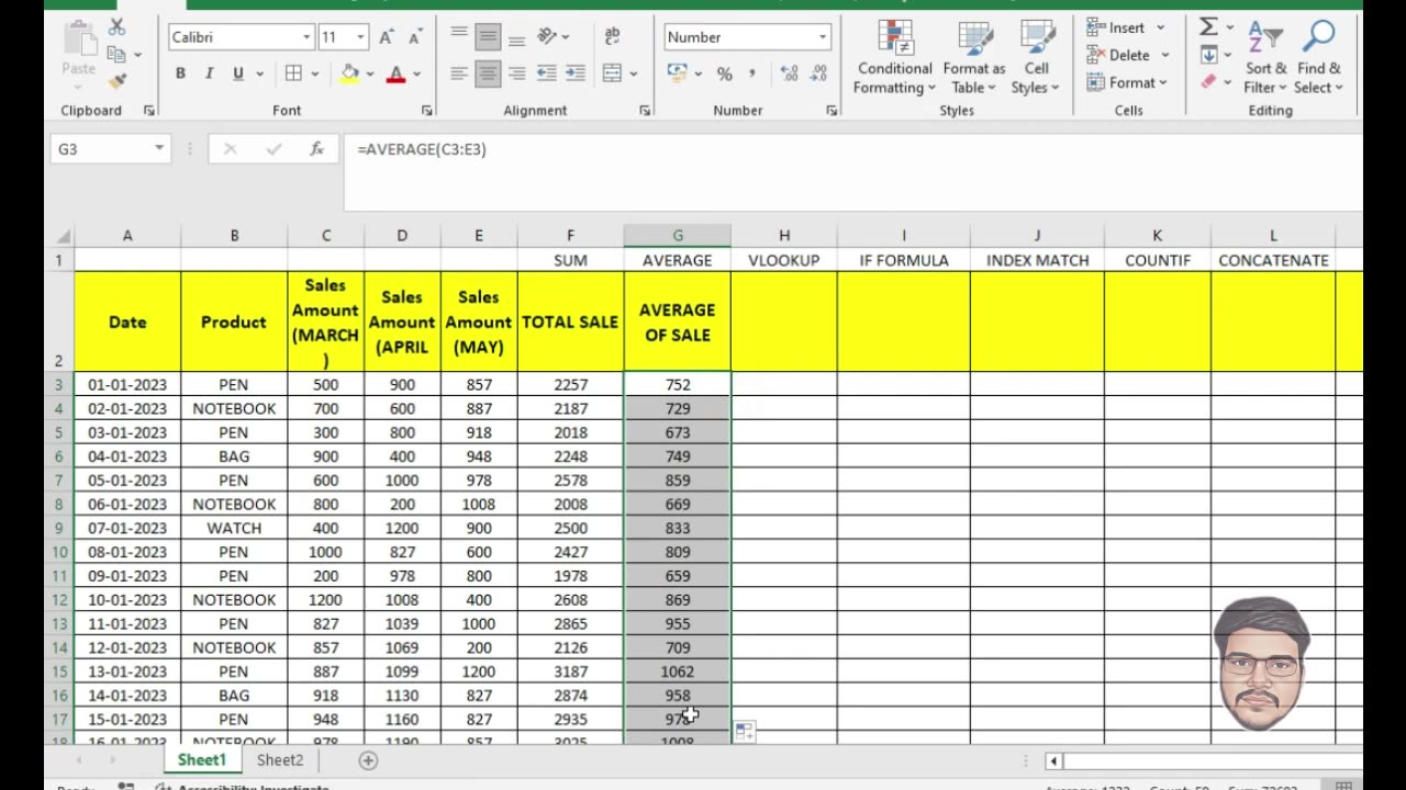 Microsoft Excel Tutorial for beginners