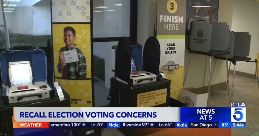 Recall Election Voting Concerns