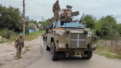 Australian Bushmaster armored personnel carriers in the Kharkiv direction