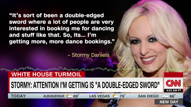 Stormy Daniels reveals Trump controversy has been good for business