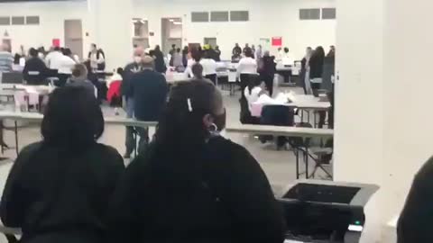 Gop escorted out of a ballot processing area.