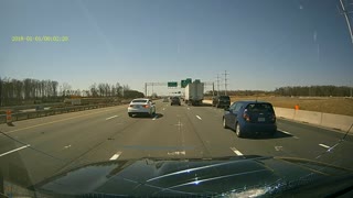 Car Takes an Unexpected Wrench to the Windshield