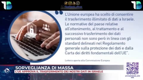❌ L'UE Regala Tutti i Nostri Dati ad Israele...