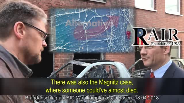 Arson Attack on AfD Members Cars