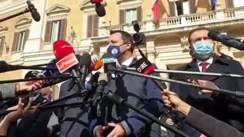 Matteo Salvini (Lega), dopo incontro con Draghi, 6/2/21