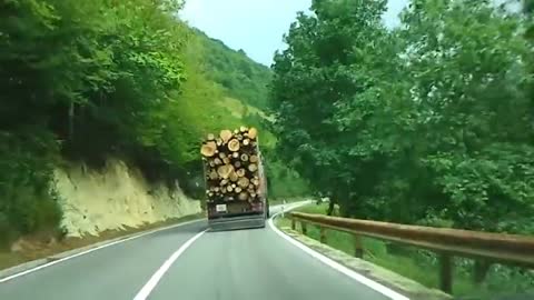 Crazy truck driver