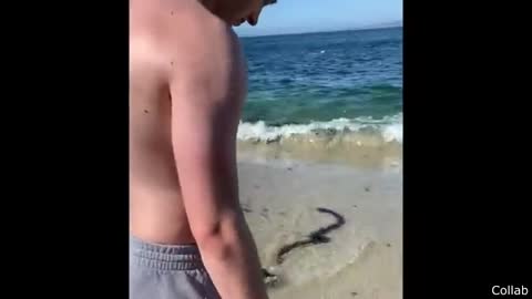 Funny man on the beach ⛱️⛱️⛱️