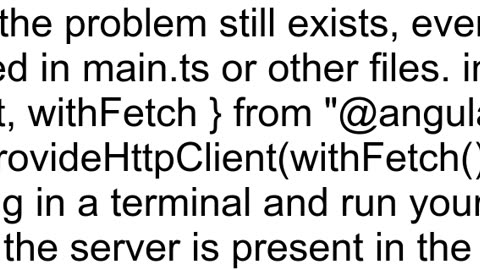 Angular detected that HttpClient is not configured to use fetch APIs Angular 17 SSR