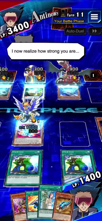 Yu-Gi-Oh! Duel Links - T.G. Booster Raptor Gameplay (Antinomy SR Card) #Shorts #yugiohduellinks