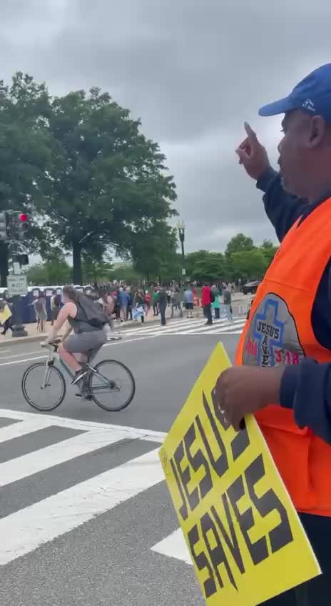 Man Tells Pro-Abortion Protestors He’s Glad They Weren’t Aborted, They Freak Out on Him for It