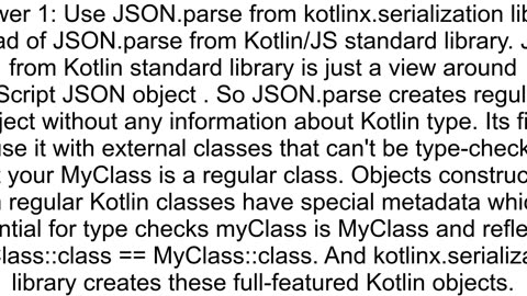 How to JavaScript object to Kotlin class