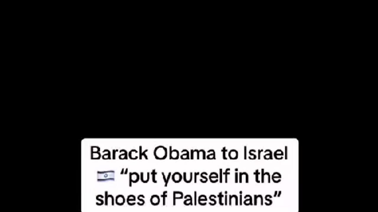 B.Obama to israel 🇮🇱….. great & realistic words #rumble