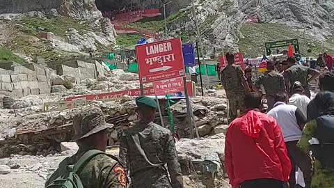 Natural temple amarnath video