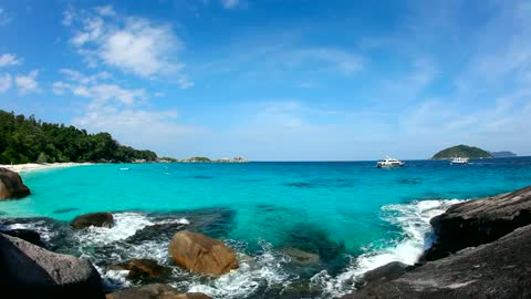 Tropical beach landscape