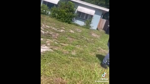 Pulls AR15 On Landscaper