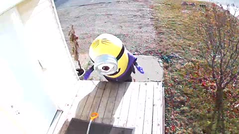 Wind Helps Minion Get on the Move