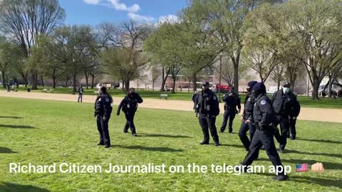 4/2/21 Richard Citizen Journalist Update from DC-Capital Police Using Force Part 2 of 2