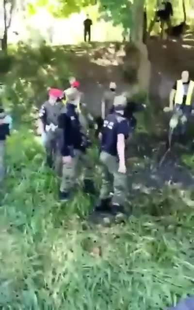 Poland polnische Grenzschützer - Irakische illegale Migration