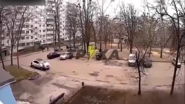 Russian Shelling of a residential area in Kharkiv