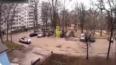 Russian Shelling of a residential area in Kharkiv
