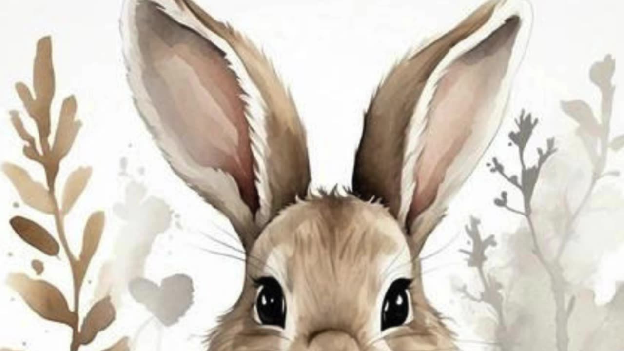 AI Creates Stunning Ink Wash Painting of Adorable Woodland Bunny 🐰 #AIart #InkWash