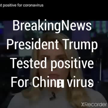PRESIDENT&FIRST LADY TEST POSITIVE TO CHINA VIRUS