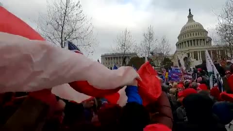 Patriots unfurl the flag for Trump