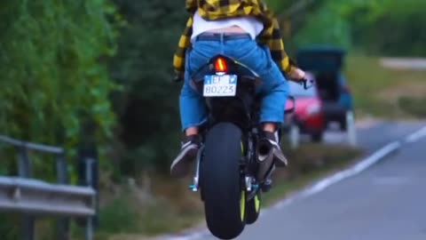 Biker stunts