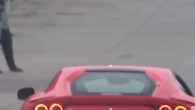 Ferrari running attitude video