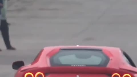 Ferrari running attitude video