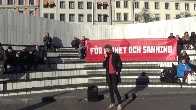 Protestmöte 17/10 2021 med Filip Sjöström