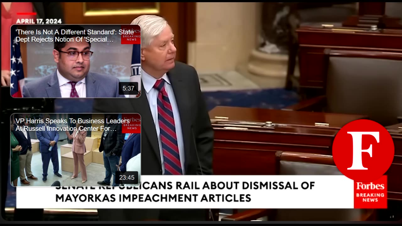 240429 This Is Illegal- Lindsey Graham Castigates Democrats Over Mayorkas Impeachment.mp4