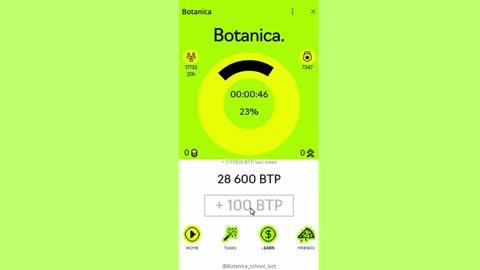 NEW MINING MINI APP BOT TELEGRAM BOTANICA