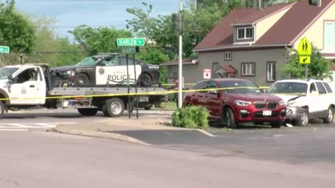 Buffalo Police Officer Critically Injured In Pursuit That Ended With Utility Pole Falling On Cruiser