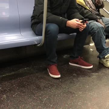 Drunk guy sings "all of me" on subway train by himself
