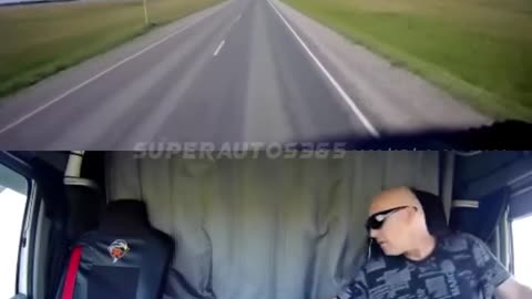 Dashcam of Semi Crash