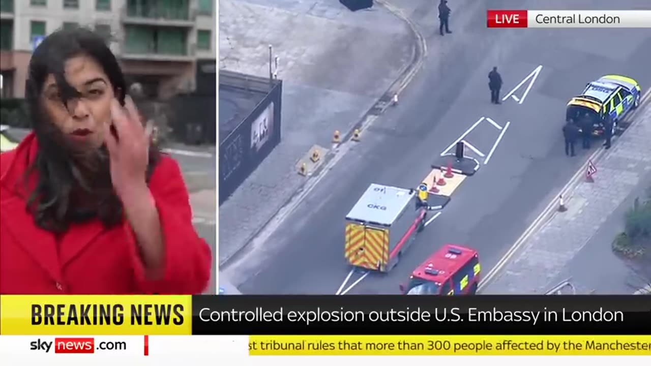 Suspicious package found close to the US embassy in London