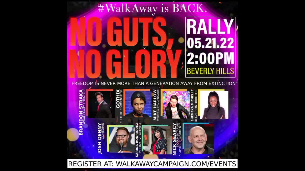 #WalkAway IS BACK! Join Brandon Straka, Nick Searcy, Mike Harlow, etc. at First Rally of the Year