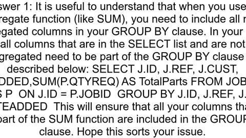 SQL select Sum of joined table