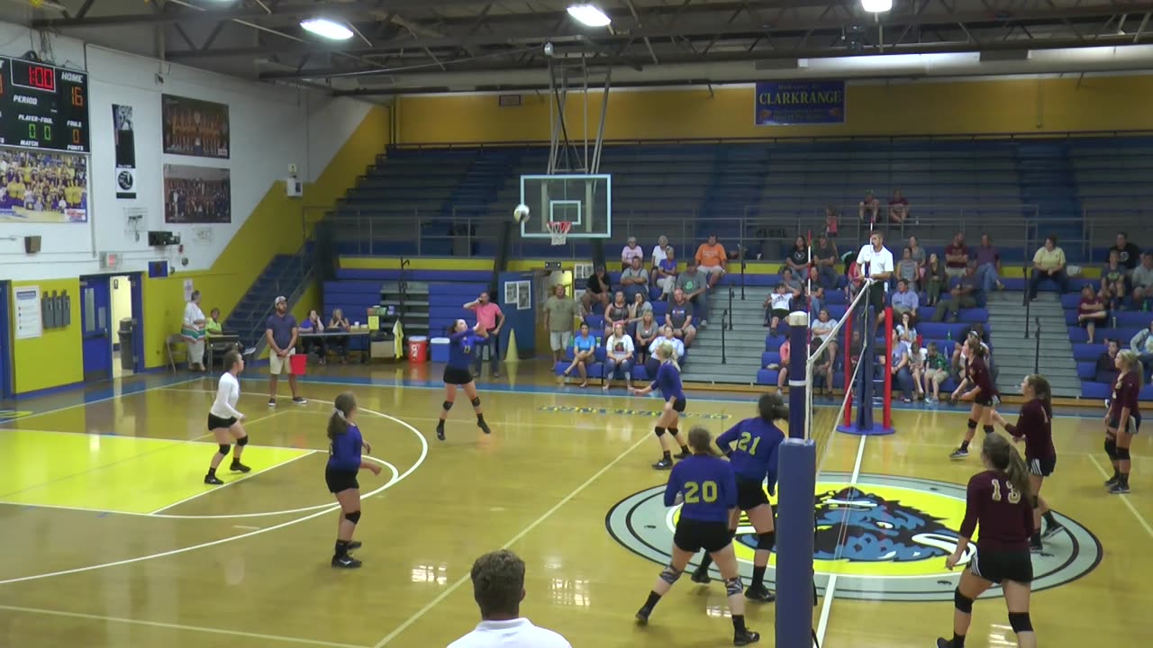 Clarkrange Volleyball Game 8/28/18