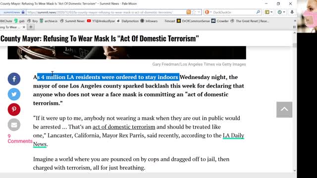 not wearing mask makes you a domestic terrorist