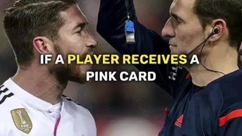 A pink card has been introduced in football 😯