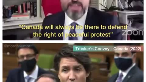 Trudeau dialog flip flop