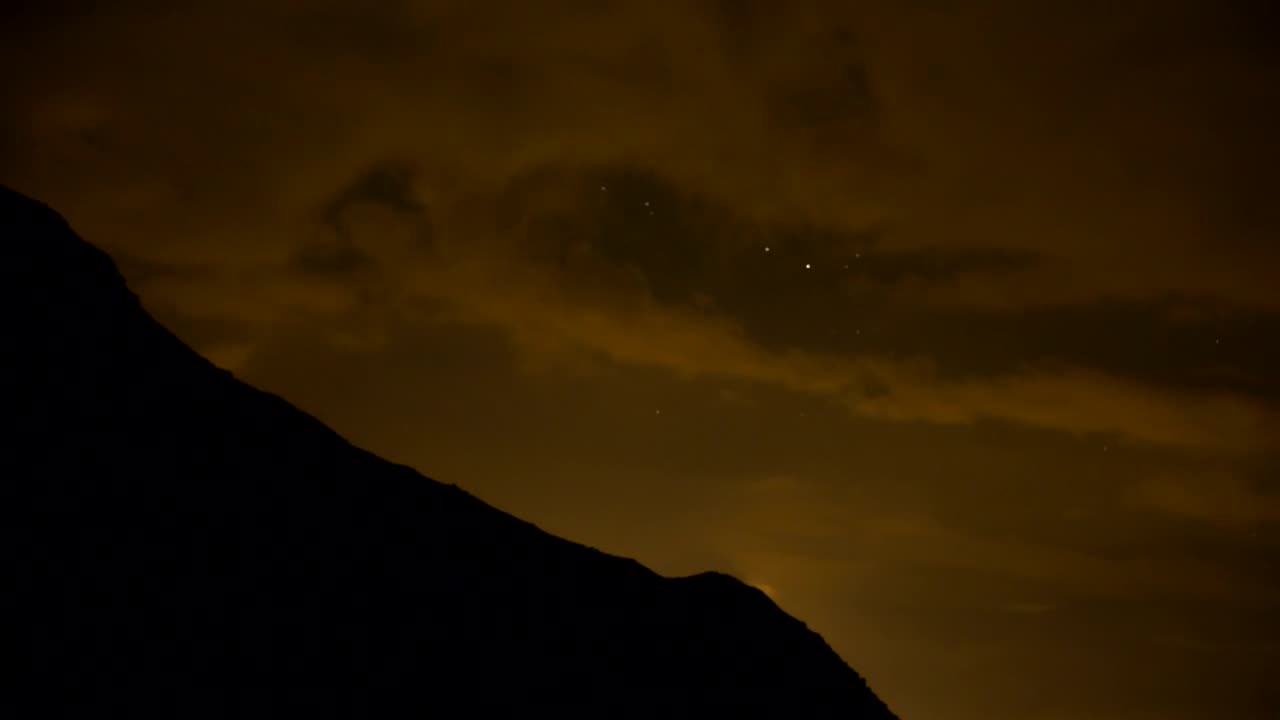 Thunderstorm at night