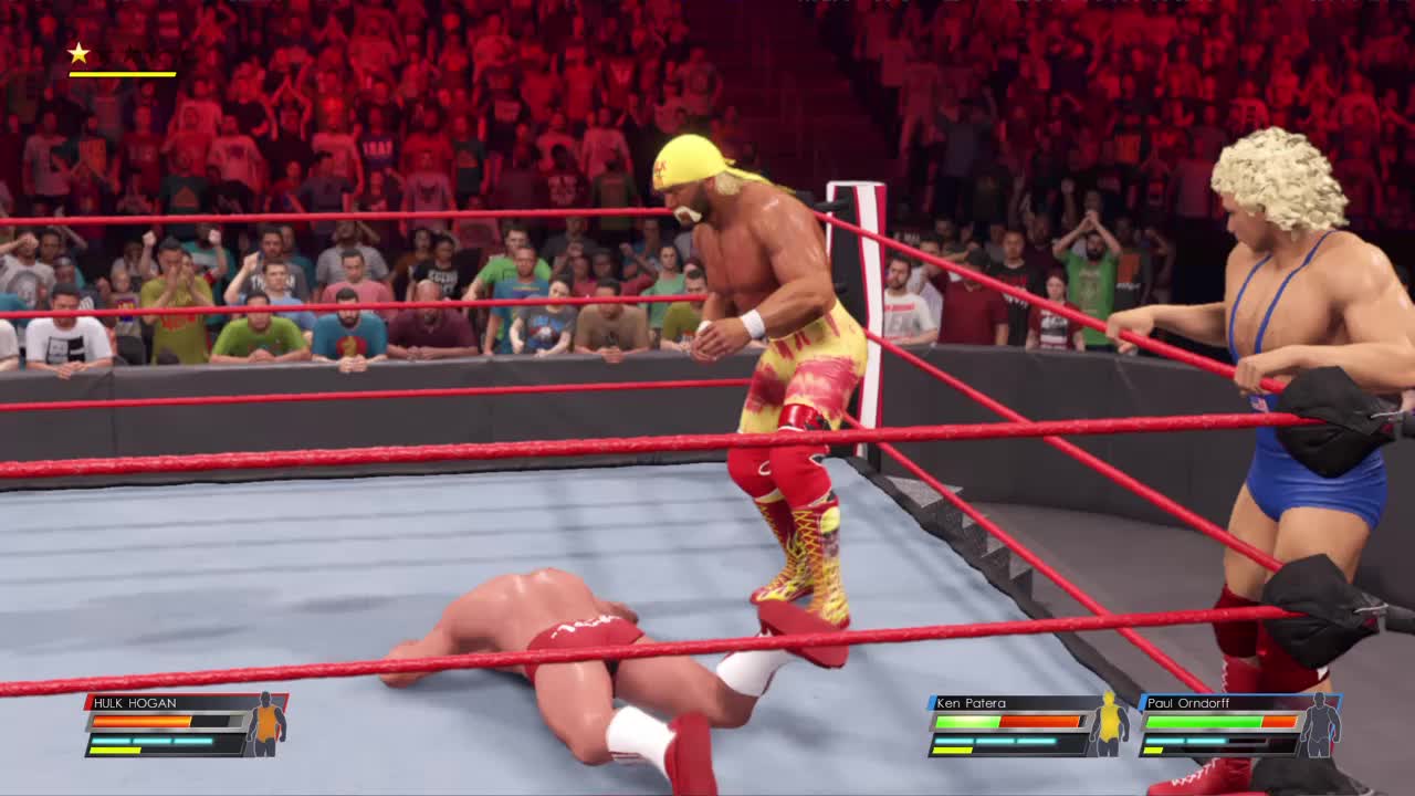 wwe2k22 match Hulk Hogan vs Paul orndorff and Ken Patera