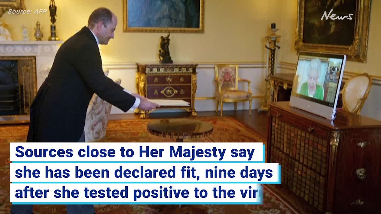The Queen seen for first time since COVID diagnosis