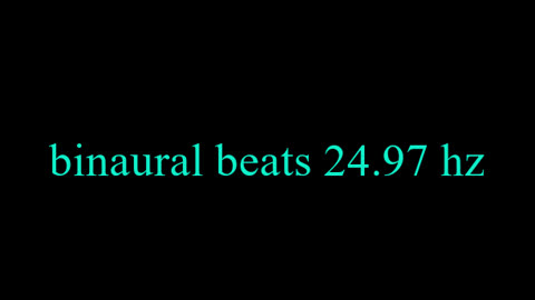 binaural beats 24.97 hz