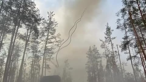 UR-77 of the Armed Forces of the Russian Federation works on the front line