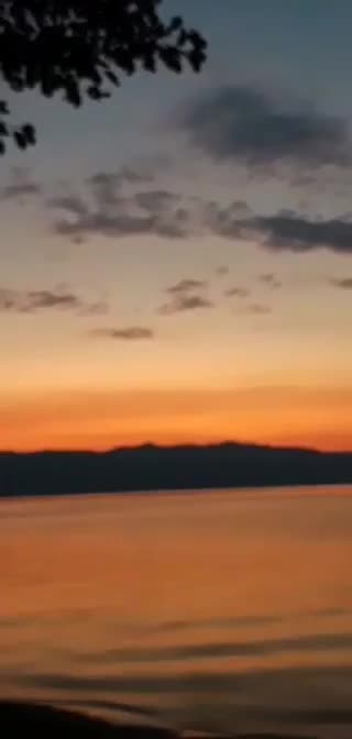 Ohrid Lake at sunset